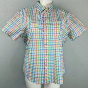 J. Crew Factory  rainbow pastel button up